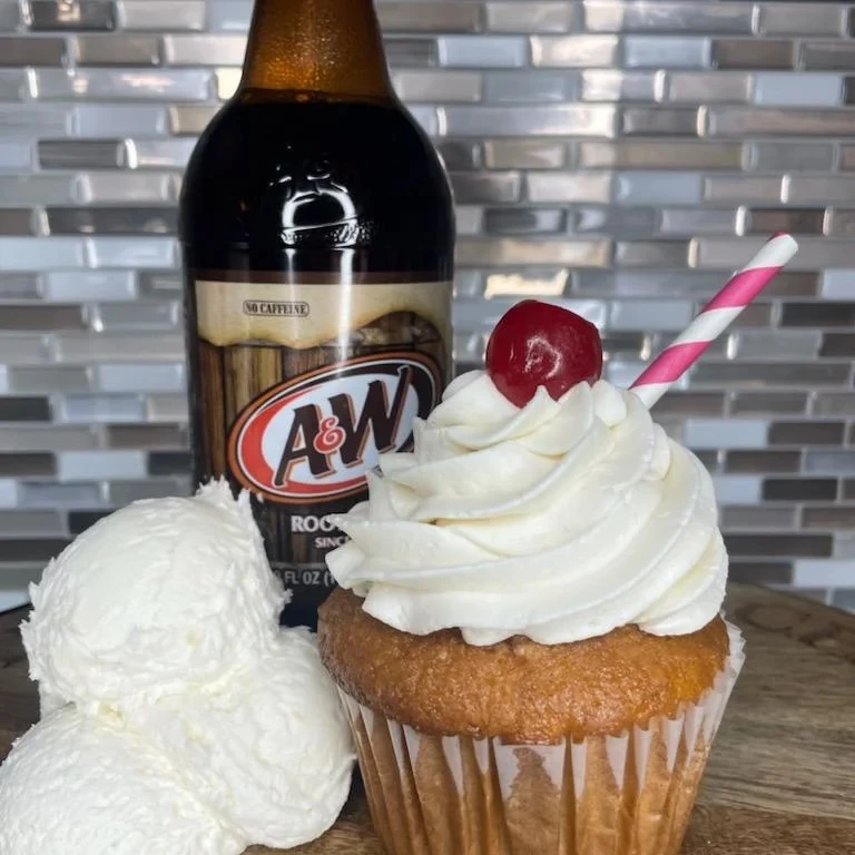 Root Beer Float Cupcake